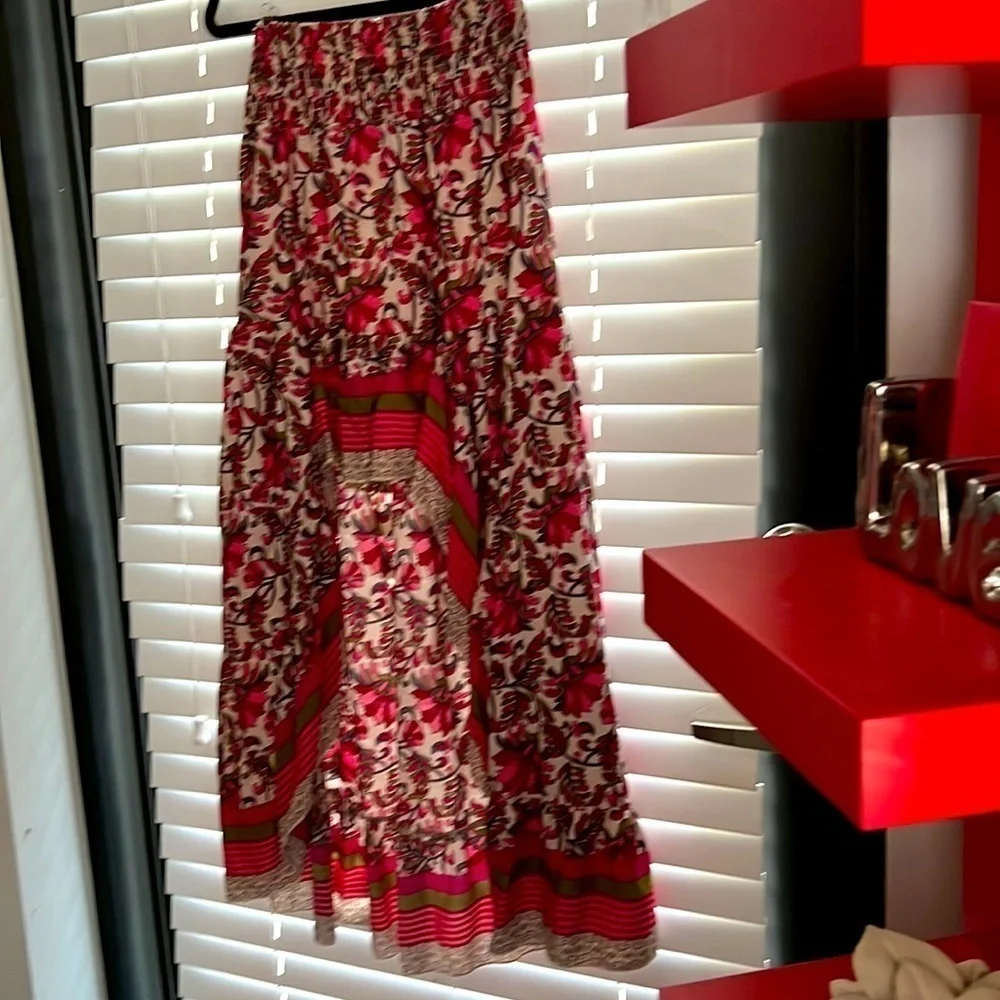 π₯What's Hot!!π₯Super cute High-Low Gypsy Boho Peasant Skirt! Sz SπββοΈποΈπ - Picture 7 of 15